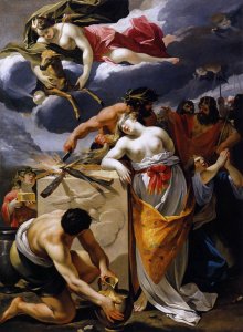 Aeneas and his Companions Fighting the Harpies 1646-47