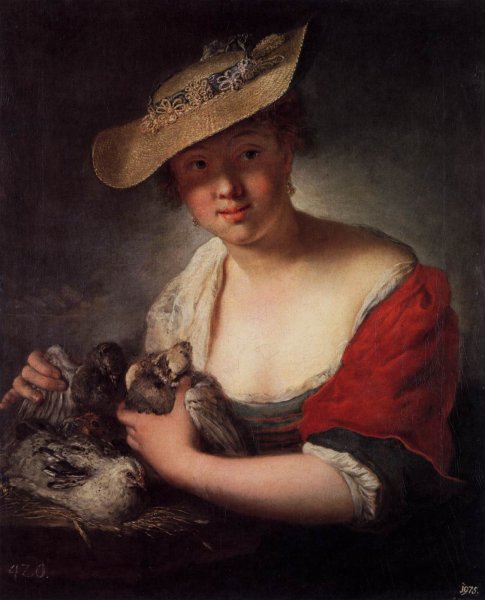 Girl with Pigeons 1728