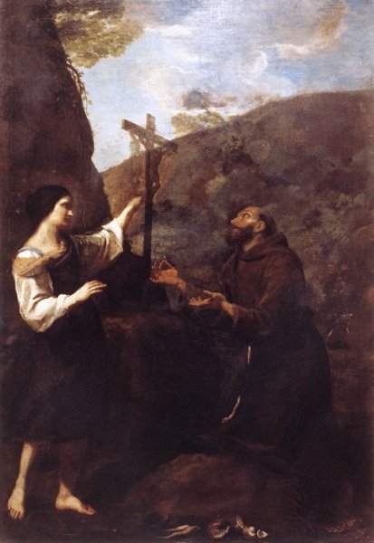 St Francis Marrying Poverty 1633