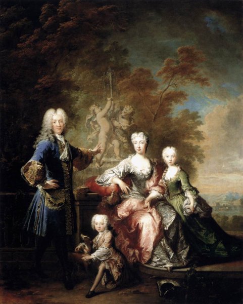 Count Ferdinand Adolf von Plettenberg and his Family 1727