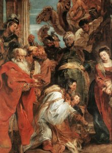 The Adoration of the Magi (detail-1) 1624