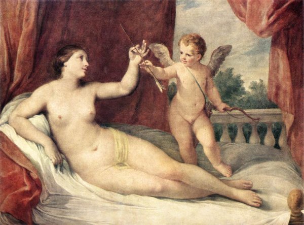 Reclining Venus with Cupid c. 1639