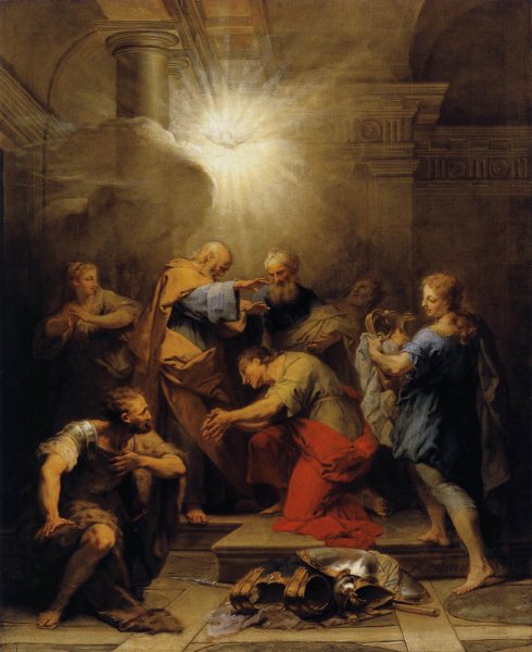 Ananias Restoring the Sight of St Paul 1719