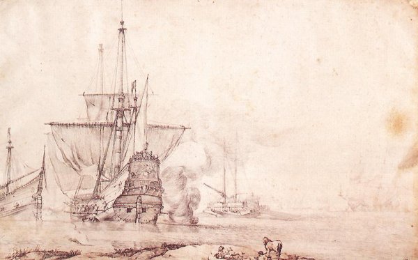 Vessel Firing a Salvo 1651