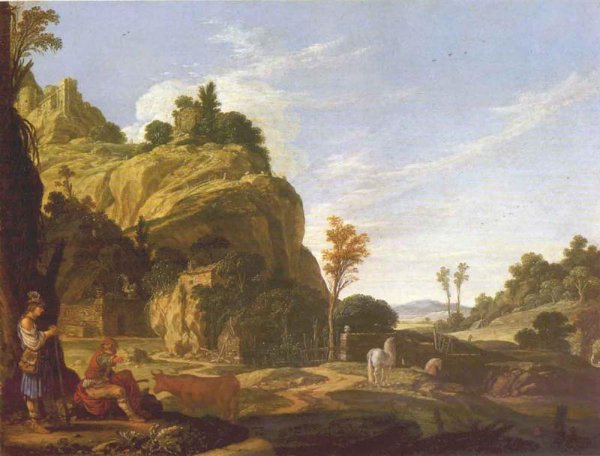 Landscape with Mercury and Battus 1618