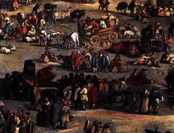 Detail of The Fair at Impruneta, Florence, 1638