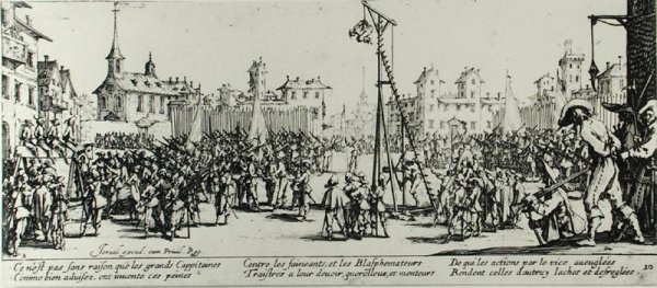 The Strappado, plate 10 from 'The Miseries and Misfortunes of War' 1633