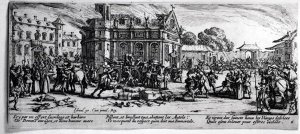 The Destruction of a Monastery, plate 6 from 'The Miseries and Misfortunes of War' 1633