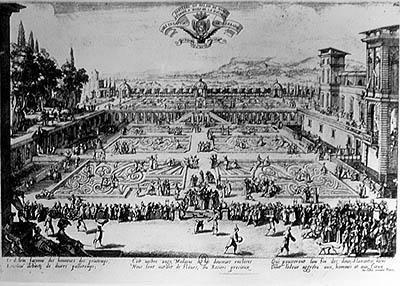 The Garden at the Palais de Nancy, dedicated to the Duchess of Lorraine, 1624