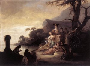 Finding of Moses in the Nile 1650