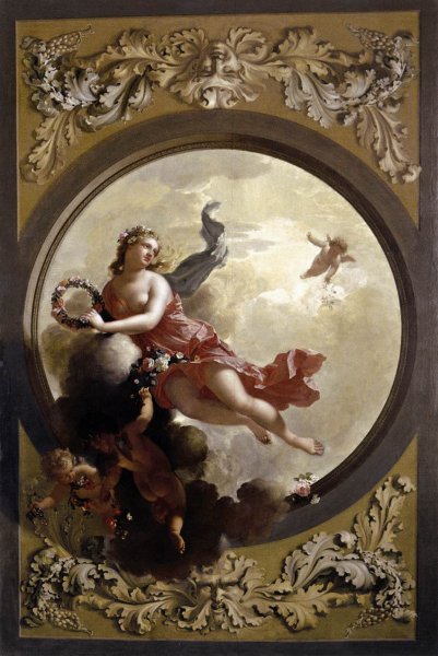 Flora with Putti Strewing Flowers 1696