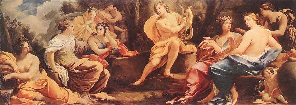 Parnassus or Apollo and the Muses c. 1640