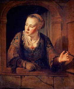 Young Woman at a Window 1640