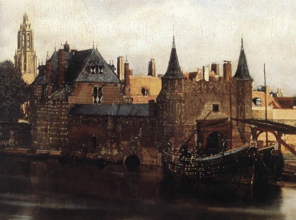 View of Delft (detail-1) 1659-60