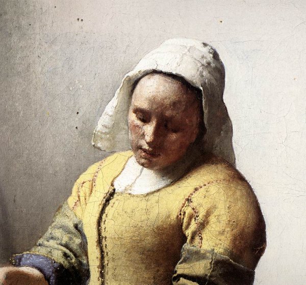 The Milkmaid (detail-1) c. 1658