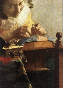 The Lacemaker (detail-1) 1669-70