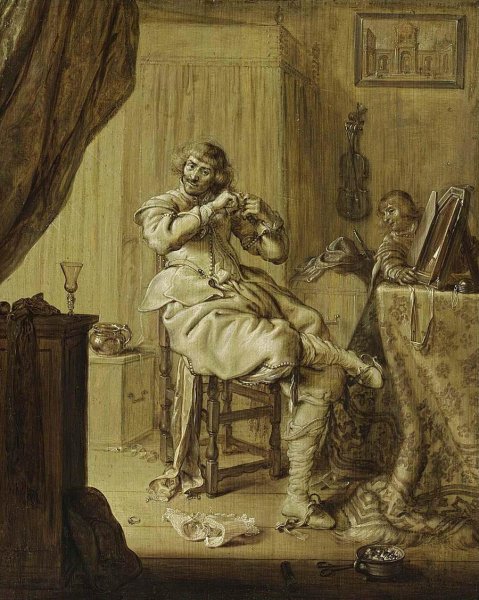 A Cavalier at His Dressing Table 1631