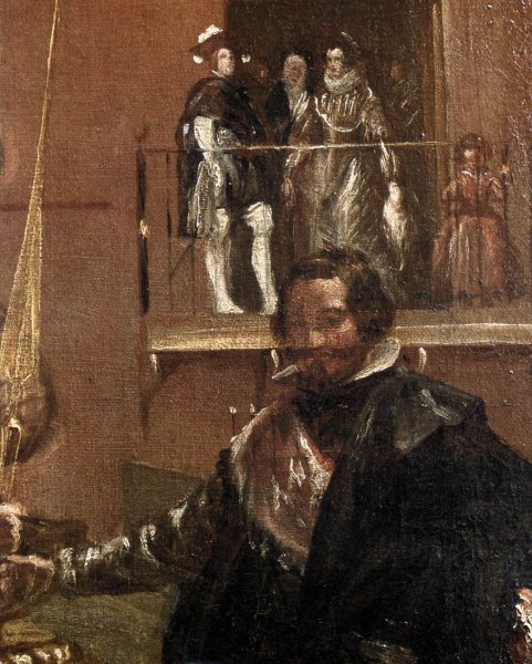 Prince Baltasar Carlos with the Count-Duke of Olivares at the Royal Mews (detail-1) c. 1636