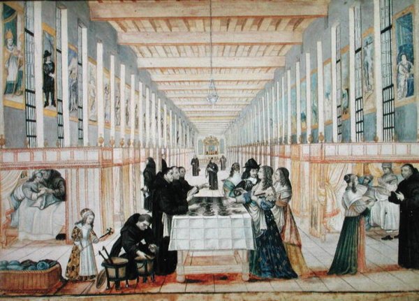 The Infirmary of the Sisters of Charity during a visit of Anne of Austria