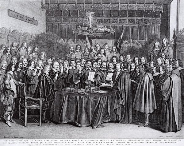 The Swearing of the Oath of Ratification of the Treaty of Westphalia at Munster, 24th October 1648