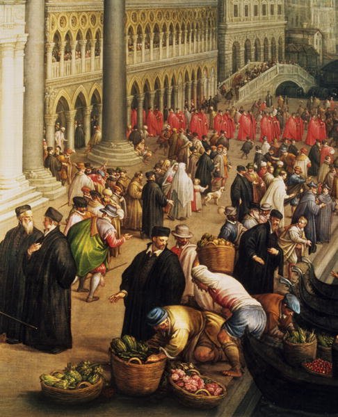 Riva degli Schiavoni, Venice (detail)