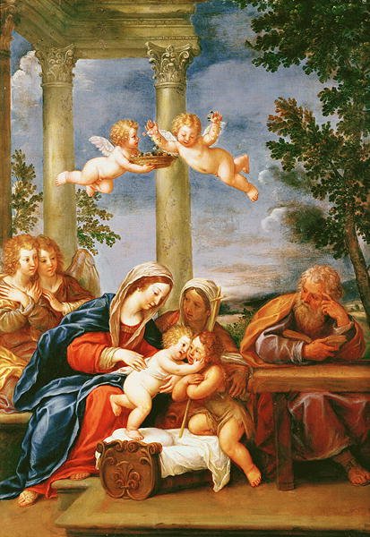 The Holy Family with St. Elizabeth and St. John the Baptist  c.1645-50