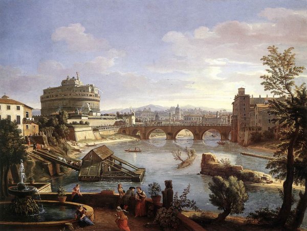 The Castel Sant'Angelo from the South 1690s