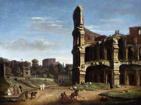 Rome- A View of The Colosseum