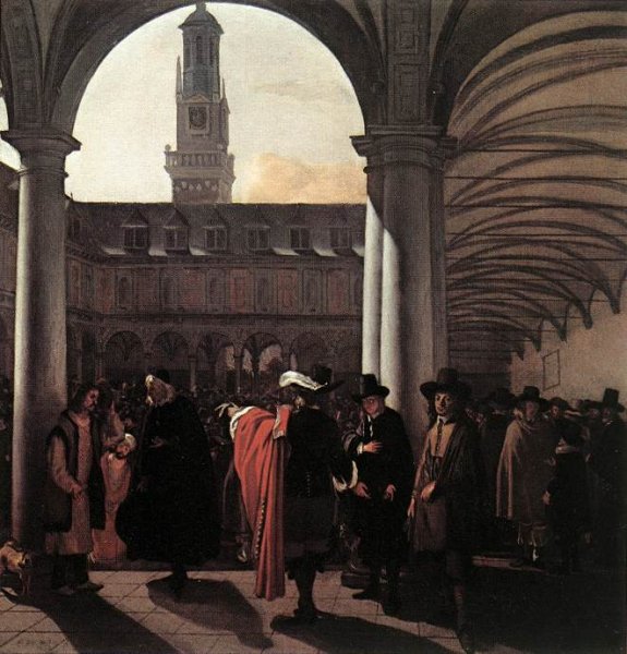 The Courtyard of the Old Exchange in Amsterdam 1653