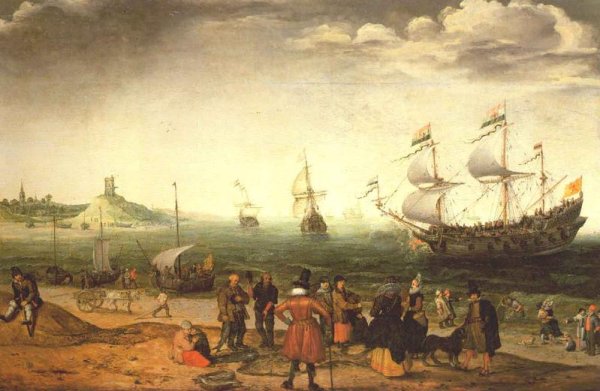 Coastal Landscape with Ships 1616