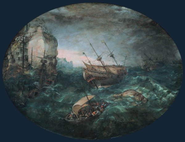 Shipwreck off a Rocky Coast 1614