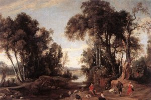 Winter Landscape with a Hunter 1624