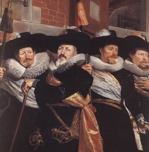 Officers of the Civic Guard of St Adrian (detail) 1630