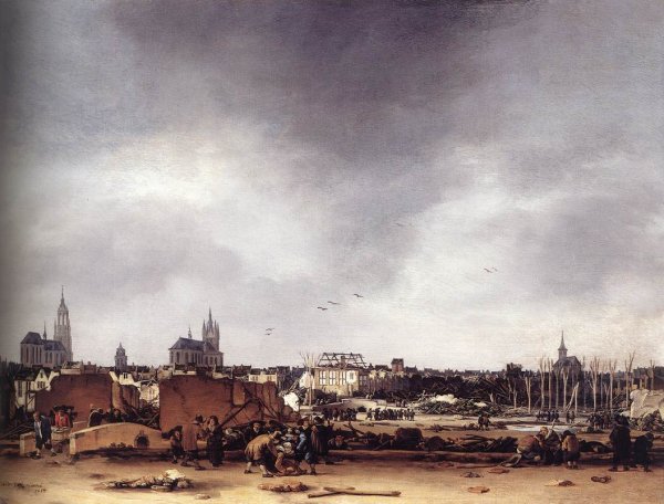 View of Delft after the Explosion of 1654, 1654