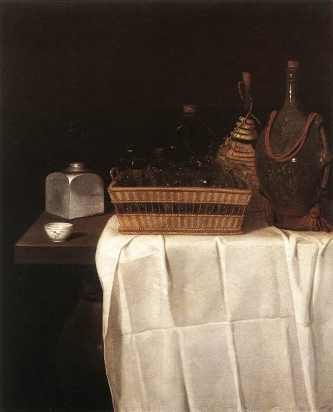 Still-Life with Glasses and Bottles 1641-44