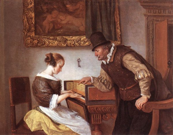 The Harpsichord Lesson c. 1660