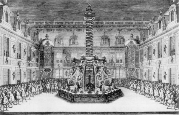 Cour de Marbre in Versailles 1676