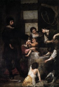 St. Isidore saves a child that had fallen in a well, 1646-48