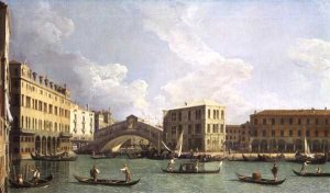 View of the Rialto Bridge, from the North, c.1734-35