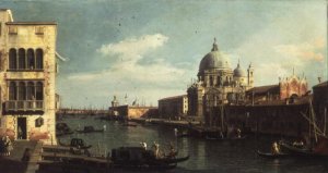 View of the Grand Canal- Santa Maria della Salute and the Dogana from Campo Santa Maria Zobenigo, early 1730s