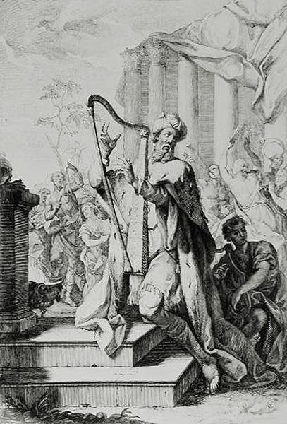 King David Playing the Lyre