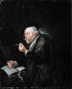 Old Woman Reading, 1650s