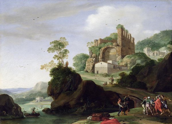 St. Peter and St. John in a Landscape with Ruins, c.1625