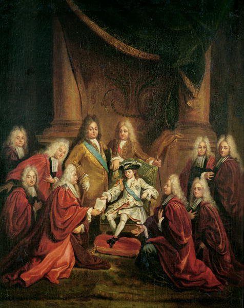 Louis XV (1710-74) Granting Patents of Nobility to the Municipal Body of Paris