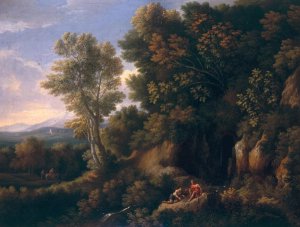 Landscape with a spring