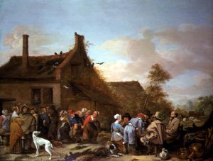 Peasants Merrymaking outside an Inn