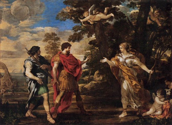 Venus Appearing to Aeneas as a Huntress, c.1635