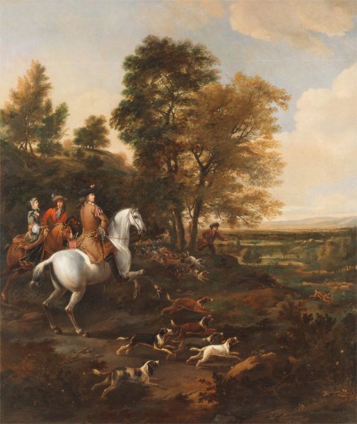 Hare Hunting, c.1690