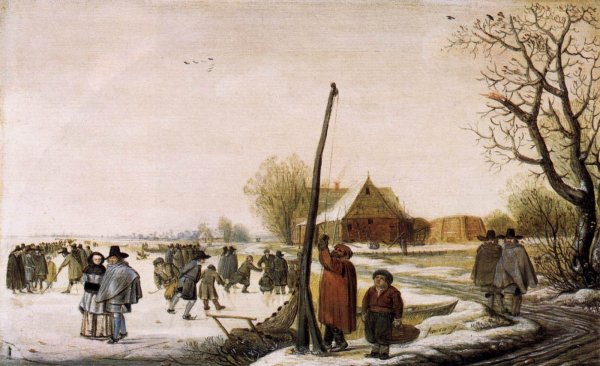 Landscape with Frozen River c. 1655