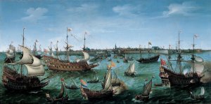 The Arrival at Vlissingen of the Elector Palatinate Frederick V,  c. 1632